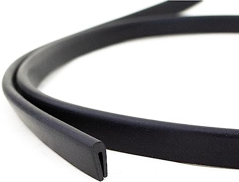 Eutras Profile FP3001 Edge Protection Rubber Seal – Split Measure 1.5 mm Black, Black, 1973