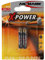 AAAA Alkaline Batería LR61 AAAA 41,5 x 8,3 mm, 2 unidades)
