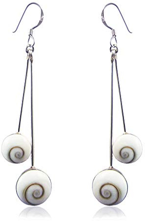 Reflets-de-Bijoux -Boucles d'oreilles Oeil de Sainte Lucie Longues