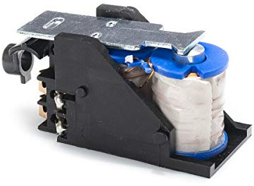 CISA 107118002, grupo bobina para cerradura eléctrica serie 1116XX y 1117XX, tensión 12 V CA, mano izquierda, soporte de nailon negro