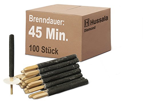 Hussala Diamond Torches en Cire Durée de la Combustion : 45 Min [100 pièces]
