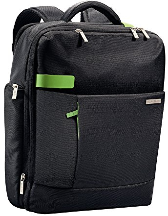Leitz, Leichter und erweiterbarer Business-Rucksack, Für 15.6 Zoll Laptop oder Ultrabook, Traveller, Complete, Schwarz, 60170095