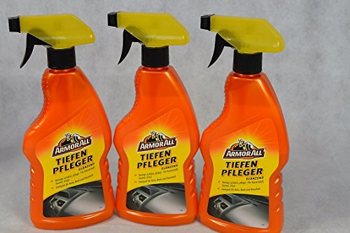3 x ArmorAll 10500L Kunststoff-Tiefenpfleger 500ml glänzend Pflege Viinyl Gummi KFZ