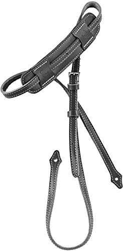 Tracolla in Pelle deluxe Ortega per mandolino, lunghezza 1700 mm (66,92 ), larghezza 15 mm (0,59), larghezza spalla 55 mm (2,17) - Nero (OSMDLX-BK)