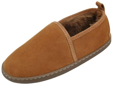 Hollert Lammfell Hausschuhe - Hubert Fellschuhe Lederschuhe Damen Herren Schuhe Größe EUR 37, Farbe Beige