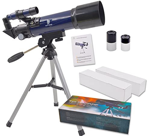 GEERTOP Ultra-Clear Astronomical Refractor Tabletop Telescope with Tripod Finder Scope 400X70mm for Beginner Sky Gazers Teens