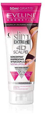 Eveline Cosmetics Slim Extreme 4D Concentrato Snellente Notte Liposuzione con Tecnologia SCALPEL SHAPE DESIGNER - 250ml