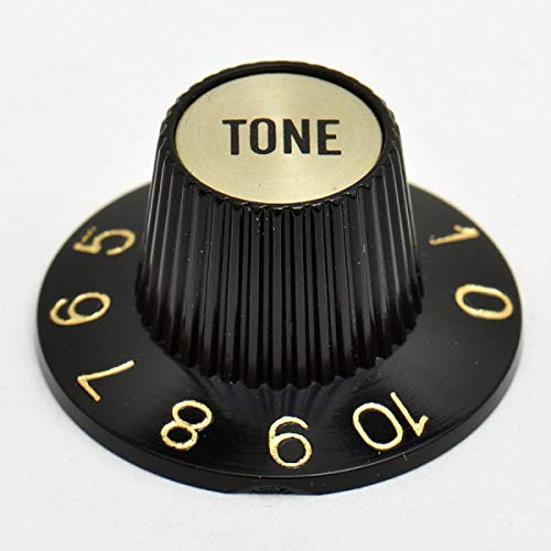 Göldo KB6TG universal potiknopp ton, svart/guld