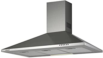 Cata Campana Extractora Decorativa de Pared V 500 3 Niveles de Extracción Iluminación LED Motor Extra Silencioso Filtros Lavables en Lavavajillas Sistema de Fácil Instalación Ancho 50 cm Color Inox