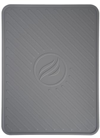 BLACKSTONE 4222 Silicone Large Griddle Spatula Mat, Serving Spoon Drip Pad & Grill Utensil Holder for Kitchen, Stovetop, Cooking & Countertop-Heat Resistant, Non Slip, Heavy Duty (9.25 x 12.2)