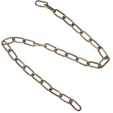 Homoyoyo Catena Per Lampade in Ferro Accessori Luminosi Robusti e Durevoli Catena Per Luci Sospese Decorazioni Casa 1 Metro Colore Bronzo Antico
