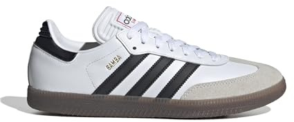 Adidas Unisex-Adult Samba Indoor, White/Black/Vivid Red, 6.5