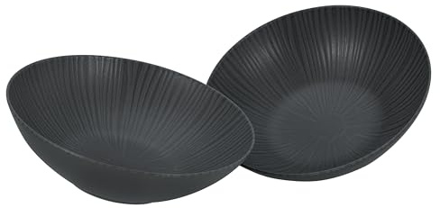 CreaTable, 33045, serie Vesuvio, 2-delat porslinsset för 2 personer, salladsskålset av stengods, diskmaskins- och mikrovågsugnssäker, tillverkad i Portugal