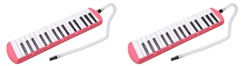 2 st 32 tangenter melodika, luftpiano tangentbord med bärväska, långa rör, korta munstycken för nybörjare barn vuxna