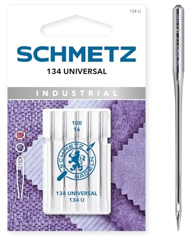SCHMETZ | 134 Universal | 100/16 | 5 Agujas para máquinas de coser