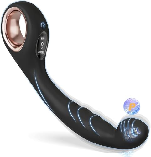 Prostata Stimulation Männer mit 9 Vibrationsmodi & LED-Anzeige, Analvibratoren Für Mann Vibratorensets Für Mann Anal Prostata Vibrator Analplug# Für Männer Mit Vibration, Anal Sexspielzeug für Paare