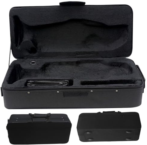 Estuche para trompeta Estuche para trompeta resistente al agua, antivibración, 3 compartimentos con correas de transporte y bolsillo frontal, portátil de tela Oxford, mochila de 21 x 9 x