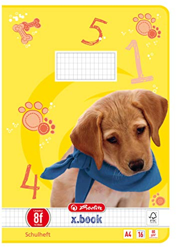 herlitz Schulheft x.book, DIN A4, Lineatur 8f / rautiert