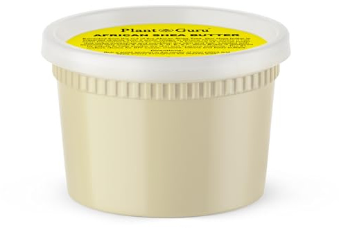 Plant Guru Raw African Shea Butter 16 oz. - 100% Pure Natural Unrefined IVORY - Ideal Moisturizer For Dry Skin, Body, Face And Hair Growth. Great For DIY Soap and Lip balm Making.