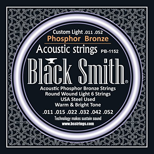 Black Smith Acoustic Guitar Strings 11-52 Set
