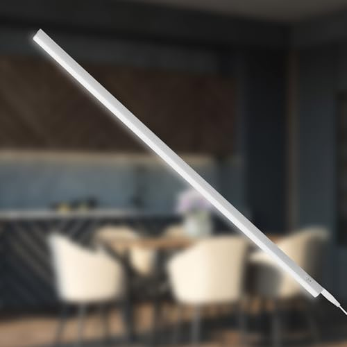 TELEFUNKEN - LED Unterbauleuchte, 87,3 cm, Küche, LED Leiste Küchenschrank, Werkstattlampe, Neutralweißes Licht, 10 W, 1100 Lumen, Weiß