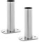 Uniprodo Uni_Ladder_Support_42 Poolleiter-Montageset 1 Paar Leiterendstücke Befestigungsset Edelstahl ø 40 mm