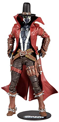 McFarlane Toys, Spawn Comic - Figura de acción Gunslinger Gatling Gun Spawn de 7 Pulgadas con 22 Piezas móviles, Figura Coleccionable de DC con Accesorios y Base de Soporte para coleccionistas, a