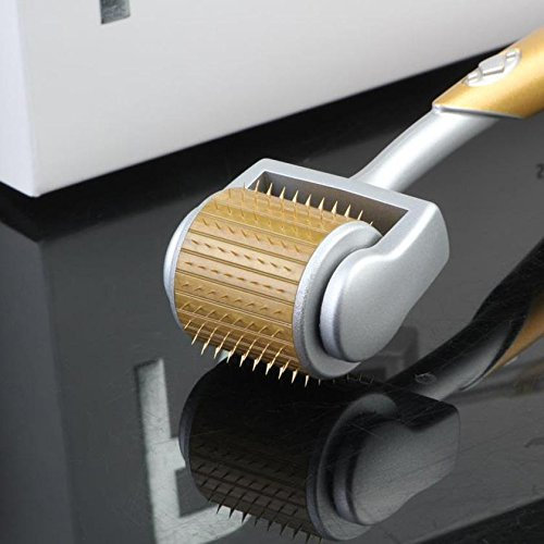 LHLYL-DP Derma Roller -540 Micro Needle Roller Anwendung bei Falten, Dehnungsstreifen, Akne, Haarausfall, Narbenentfernung, entkernte Haut und Hyperpigmentierung, Stiche lang 0,5 mm