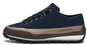 Candice Cooper Janis Strip CHIC-Sneakers aus Nappaleder und Veloursleder-Anthrazit, Anthrazit 39/