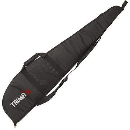 TRIMAX Fodero nero per carabine, fucili, fucili a canna liscia e armi lunghe in generale con spazio per il mirino. Lunghezza: 125 cm