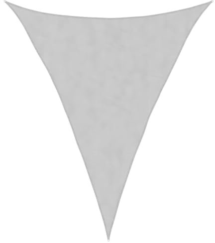 vidaXL Sonnensegel, Sonnenschutz UV Schutz für Balkon Garten Terrasse, Sonnendach Wasserfest, Windschutz Wetterschutz, Hellgrau 3x4x4m 100% Polyester Oxford