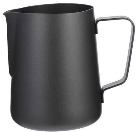 Gatuida cafetière latte accessoire cafe accessoire café anti rouille Accessoire de café Utilisation en café tasses lait pichet de mousse de café pichet à café fumant Acier inoxydable Black