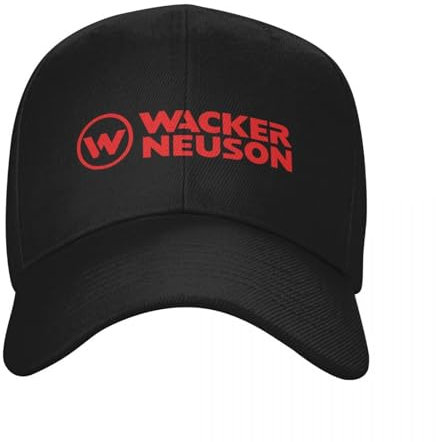 KUGEUII Baumwolle atmungsaktiv Unisex Baseballkappe Wacker Neuson lustige Baseball Männer Polyester Hüte verstellbare Mütze modische Freizeitkappe LKW Fahrer Mütze Geschenk