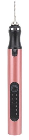 Bnineteenteam Sändlös Graveringspenna Mini Graver Tool Electric Graver för Nail Art Metal Ceramics Glass med Sliphuvud Tillbehör 280mAh Batteri (Rosguld