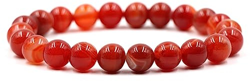 Bracelets Bijoux en Agate 10 mm pour Elle Lui, Bracelet Partenaire pour Homme Femme - 20 cm Robinetterie Domestique