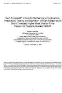Sanitary Construction, Installation, Testing, and Operation of High-Temperature Short-Time and Higher-Heat Shorter-time Pasteurizer Systems