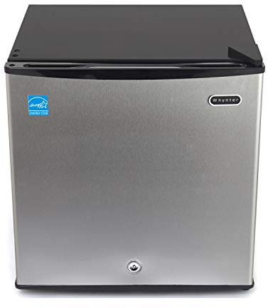 Whynter CUF-112SS Mini, Energy Star Rated Small Upright Freezer with Lock, Stainless Steel -1.1 Cubic Feet