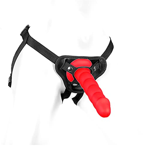 Strapon de asiento fijo con consolador I pene con hebilla para mujeres [sistema de cierre snap] juguete para parejas - SM - Consolador anal - BDSM + silicona premium I Sex Toys - Juguete sexual para