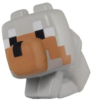 Just toys Minecraft Mega SquishMe Tamed Wolf, Einheitsgröße, Grau, JTMIN-3588