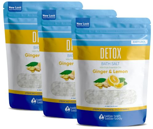 Detox Bath Salt (3-Pack) 2-Lbs Each, 6-Lbs Total