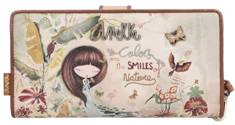 Anekke Duro 36709-901 Bunt, 18 x 10 x 2, Damen Harte Brieftasche, Mehrfarbig, Einheitsgröße