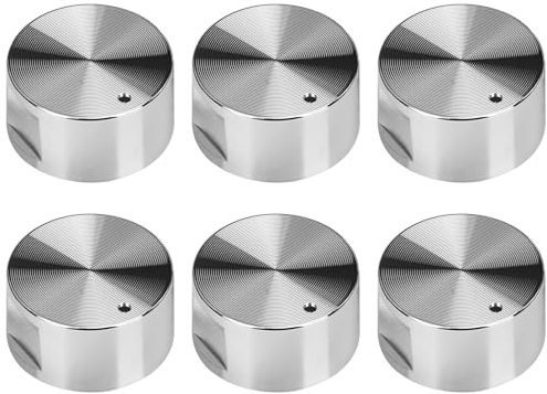Bouton pour Réchaud à Gaz, Ensemble de 6 Boutons de Commande de Réchaud à Gaz Universels de 6mm de Diamètre, Boutons de Réglage Universels, pour Four, Cuisinière et Plaques Chauffantes