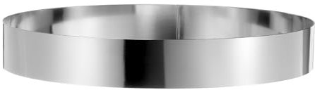 QUARKZMAN Anello per Torta Rotondo 12 x 2 Pollici Acciaio Inossidabile Senza Saldature Anello per Dolci Mousse Specchio Rivestito per Cottura Strumento Preparazione