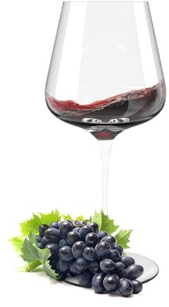 PurePremium Juego de 4 copas de vino tinto sopladas a mano de 685 ml para Cabernet Merlot Burdeos, copas de vino grandes, altas y delgadas, aptas para lavavajillas y cristal sin plomo