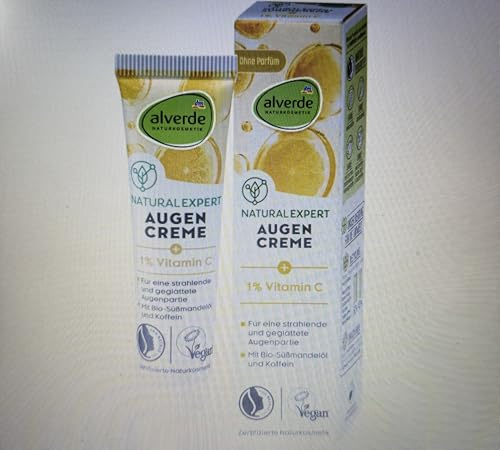 alverde NATURKOSMETIK Natural Expert Vitamin C Augencreme, 15 ml