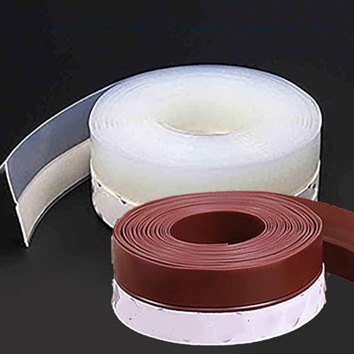 Nastro di Tenuta per Finestre 10M (32.8FT) - Nastro per Stuccatura Isolante Trasparente Senza Residui, Nastro per Guarnizione Anti-Vento per Vetri Finestra e Inter(Size:45MM(1.77IN),Color:Bianco)
