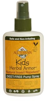 Kids Herbal Armor DEET-Free Pump Spray 4oz. Insect Repellent, Plant-Based and All-Natural Bug Repellent, Safe for Family and Pets, Mosquito and Bug Protection