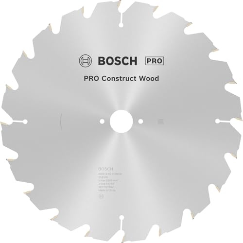 Bosch 1x PRO Construction Wood Robust Circular Saw Blade for Corded Table Saws (for Construction wood with mortar and nails, Wood with nails, Ø mm, Professional Accessory Table Circular Saw)