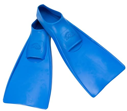 Flipper SwimSafe 1171 - Palmes de natation pour jeunes et adultes, couleur bleue, taille 38 - 39, en caoutchouc naturel, comme aide à la natation et à la baignade, Bleu