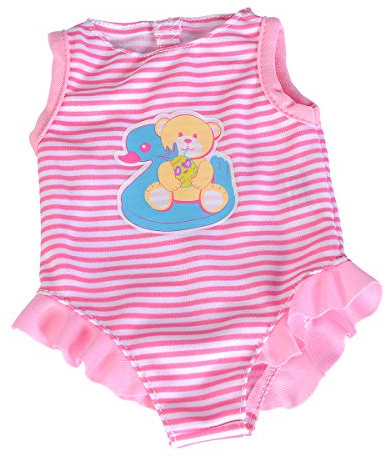 Simba 105400100 – Ny född babybaddräkt, 2-vägs sorterad, bara en artikel kommer att levereras, ljusrosa eller mörkrosa, för 38–43 cm dockor, dockkläder, från 3 år